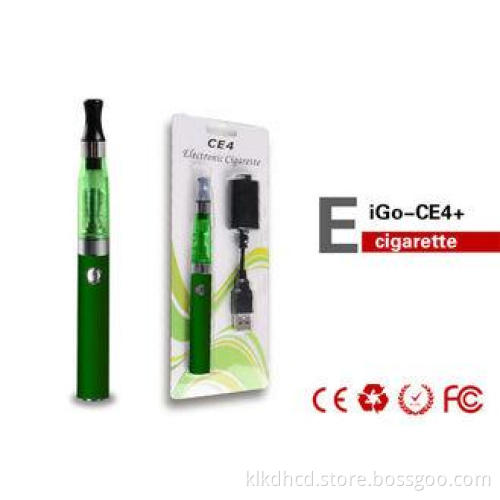 1.8ohm Health Green EGO CE4 Electronic Cigarette , 1100mAh